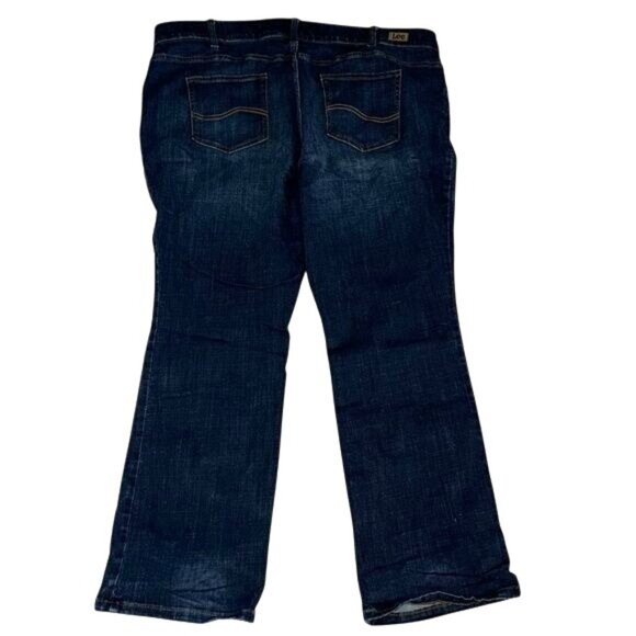 Lee Plus Womens Flex Motion Bootcut Jeans Mid Rise 22W Petite Regular Fit Dark W - Picture 6 of 11